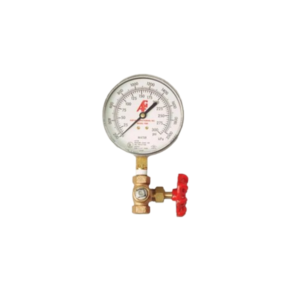 Pressure Gauge and Globe Valve